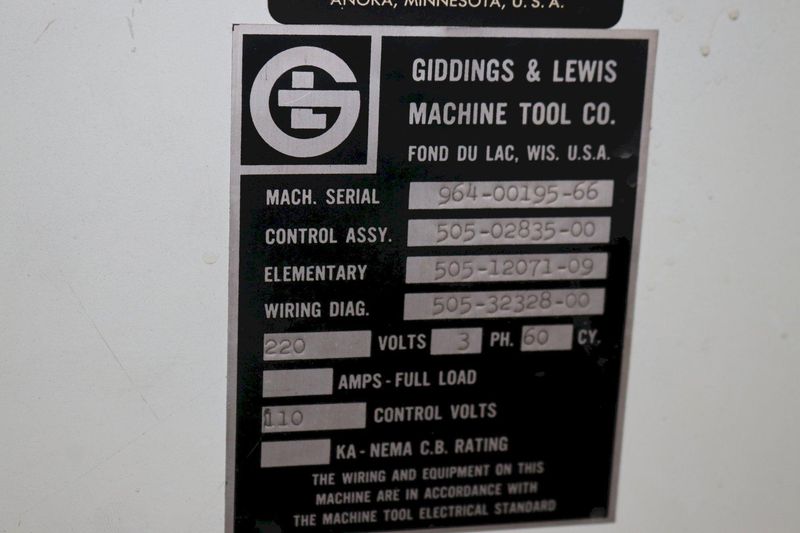 9" GIDDINGS & LEWIS PORTABLE HORIZONTAL RADIAL  DRILL: STOCK #73759
