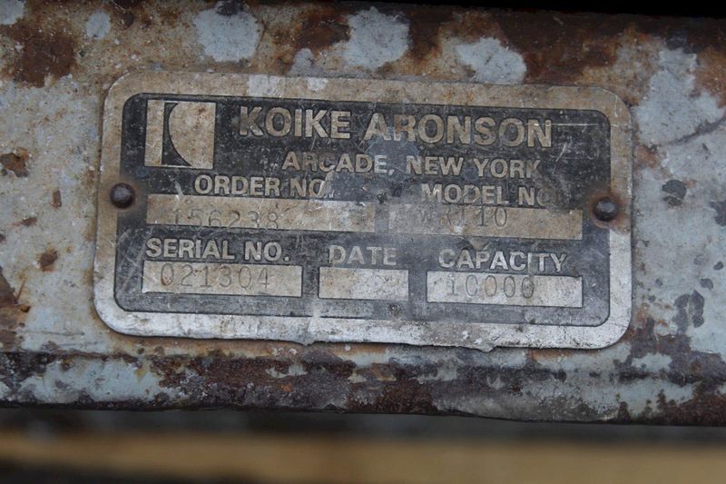 15 TON ARONSON TANK TURNING ROLLS: STOCK #72251