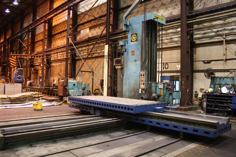 6' GIDDINGS & LEWIS HORIZONTAL BORING MILL: STOCK #65384