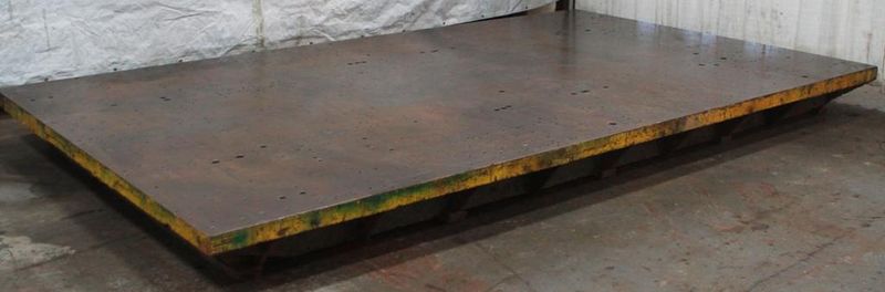 15' X 9' X 12.5' CAST SURFACE PLATE: STOCK 63697