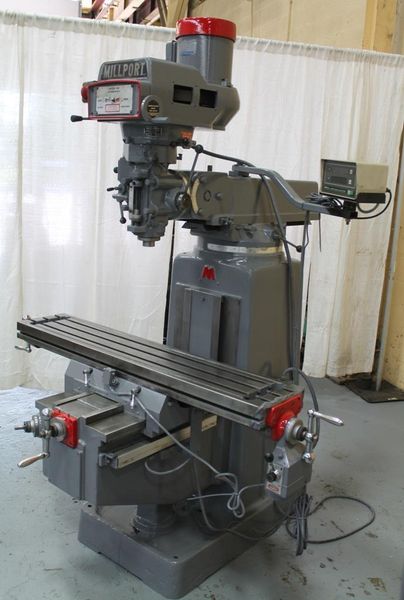 3 HP MILLPORT RAM TYPE VERTICAL MILL: STOCK #62451