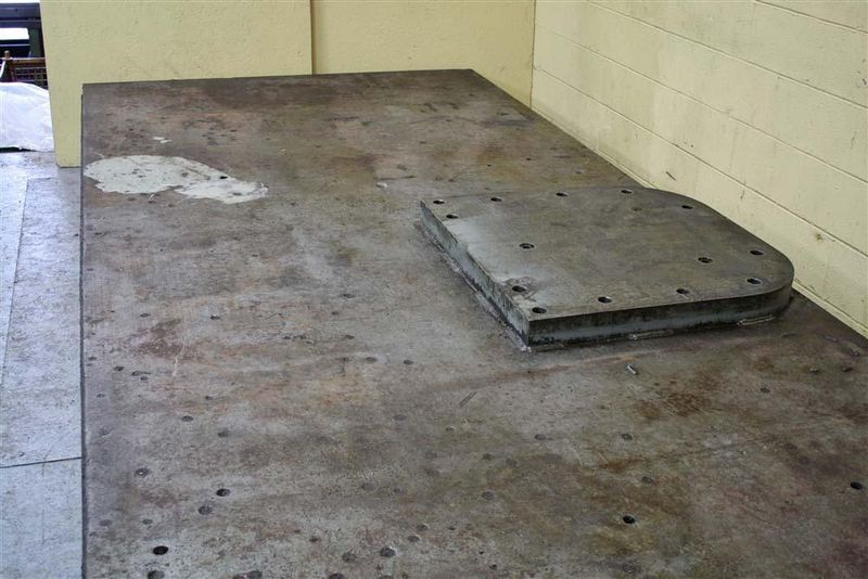 16' X 6' FABRICATED MACHINE BASE / SURFACE PLATE:  STOCK #55720