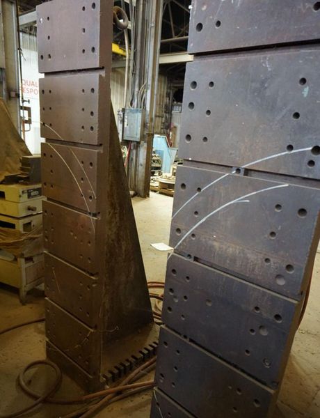 18' X 72' CUSTOM ANGLE PLATES: STOCK #73419