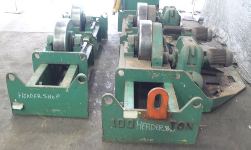 100 TON IRCO TANK TURNING ROLLS: STOCK #62184