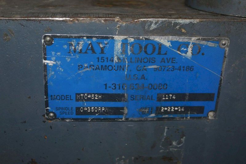 52' X 3/16'MAY TOOL ROTARY CIRCLE SHEAR STOCK #69424
