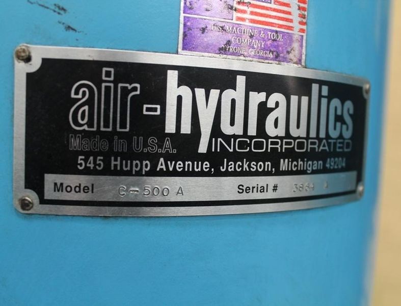 15 TON AIR HYDRAULICS C-FRAME PRESS: STOCK #63783