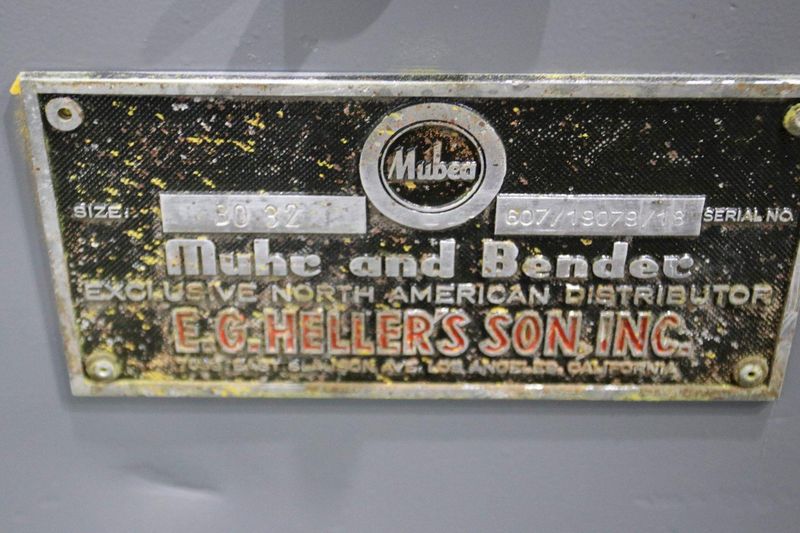 MUBEA MODEL #BO32 REBAR BENDER: STOCK #71317