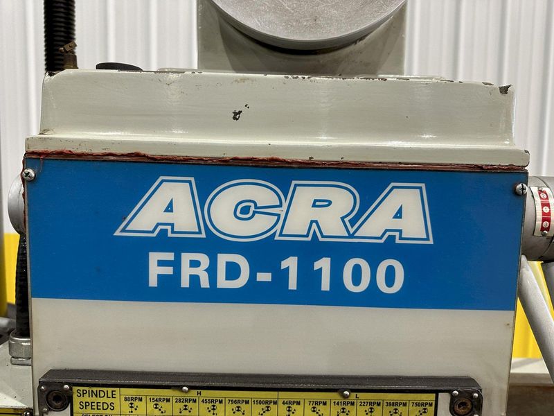 3' X 11" ACRA MODEL #FRD-1100 RADIAL DRILL: STOCK #19811