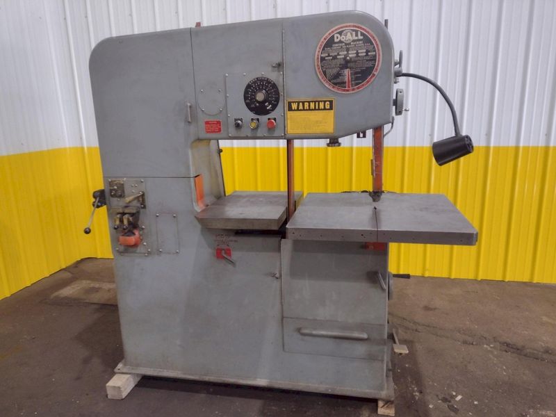 36" DOALL MODEL #3613-20 VERTICAL BANDSAW: STOCK #19212