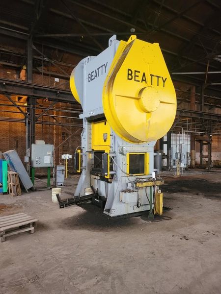 500 TON BEATTY MODEL #13-500TP HEAVY DUTY SS PRESS: STOCK #16554