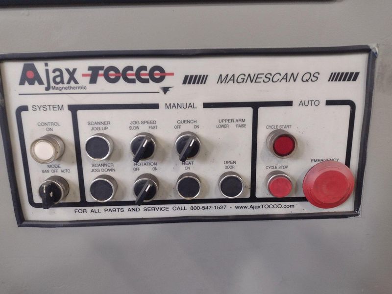 250 KW AJAX TOCCO "PACER" INDUCTION HARDENING SCANNER SYSTEM WITH MAGNESCAN QS CONTROLS: STOCK #