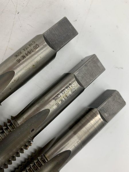 7/8-9” NC-HS GTD 4 FLUTE TAP [QTY 3]  USA MADE STOCK #15530