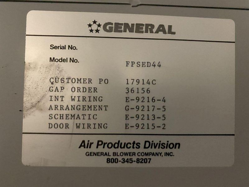 (2) 10 HP GENERAL AIR PRODUCTS BLOWER MODEL #FPSED44 TWIN MOTOR PUMP: STOCK #13546
