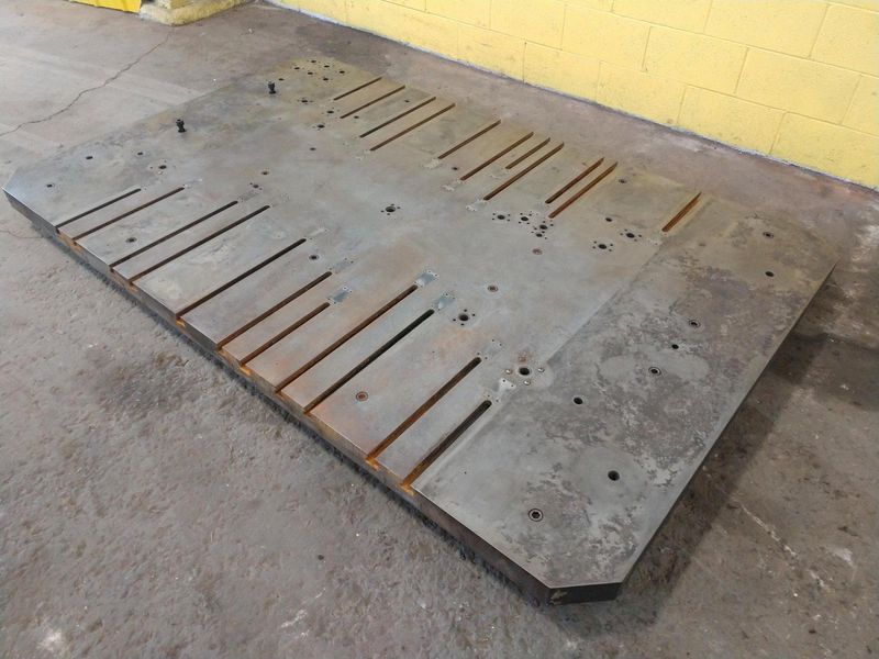 96" X 60" T-SLOTTED BOLSTER PLATE / LAYOUT SURFACE PLATE: STOCK #12681