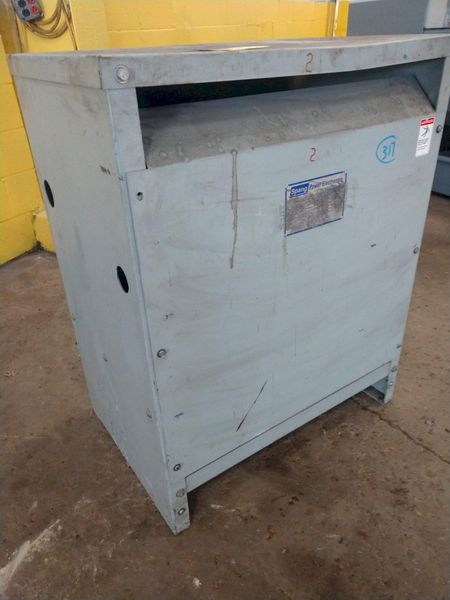 46 KVA SPANG 480 DELTA TO 123 DELTA  ELECTRIC TRANSFORMER: STOCK #11922