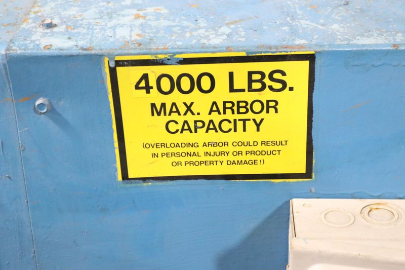 4000 LB 2 TON x 18" PRESS ROOM EQUIPMENT NON POWERED MODEL #PR-124000-NAB-H PULL OFF UNCOILER CO