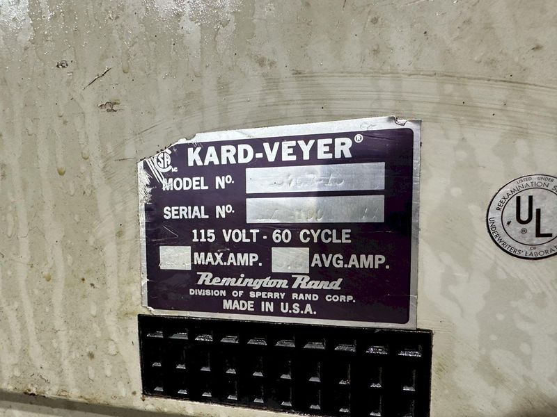 13 DRAWER X 70" X 36" KARD-VEYER ROTATING TOOL STORAGE SYSTEM: STOCK #17870