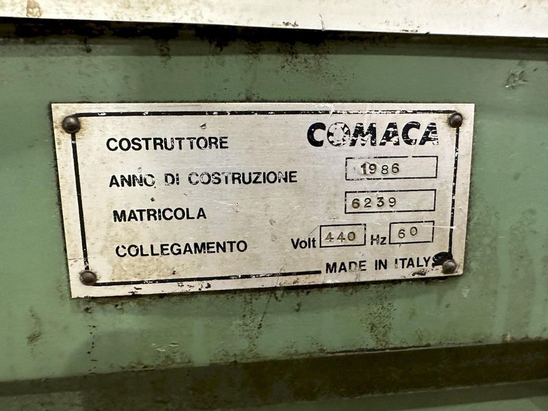 9" x 9" x 3/16" COMACA HYDRAUIC CORNER NOTCHER 6239: STOCK #19040
