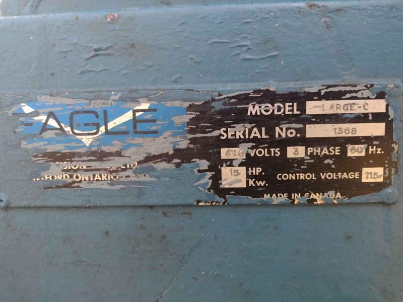 EAGLE MODEL "LARGE-C" TUBE END FORMER MACHINE: STOCK #16806