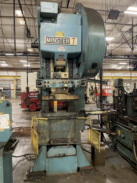 75 TON MINSTER MODEL #7 GAP FRAME PRESS, 3" STROKE: STOCK #15353