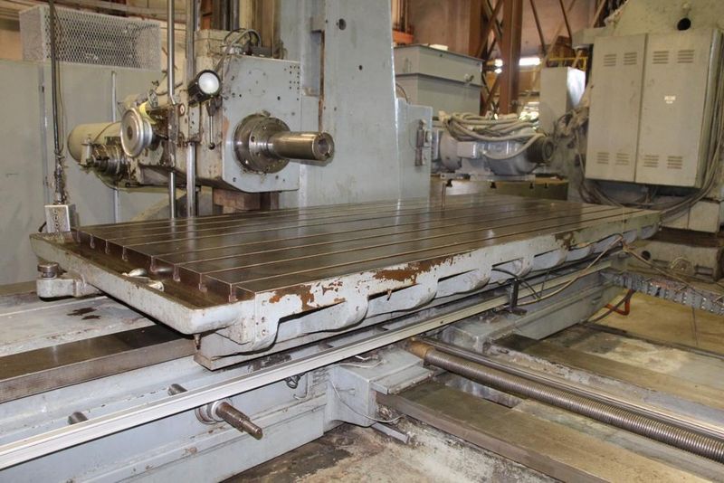 5" LUCAS MODEL 542B120 HORIZONTAL TABLE TYPE BORING MILL: STOCK # 62644