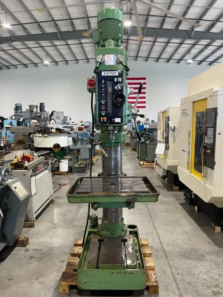 IBARMIA B-70  31-1/2” Geared Head Drill Press & Power Down Feed #7013