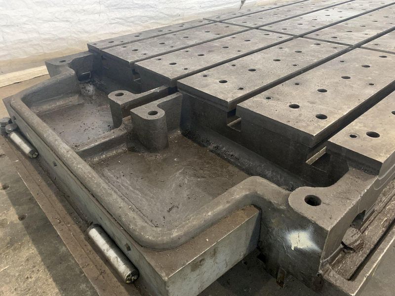 60" X 168" X 9" T-SLOTTED FLOOR PLATE: STOCK 17335
