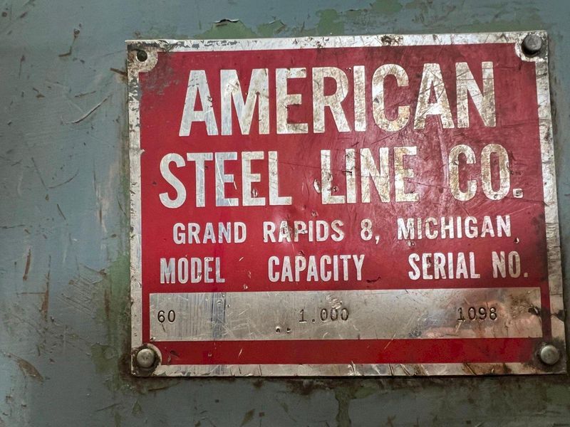 1,000 LB X AMERICAN MODEL #60 PULL OFF UNCOILER COIL REEL: STOCK #19405