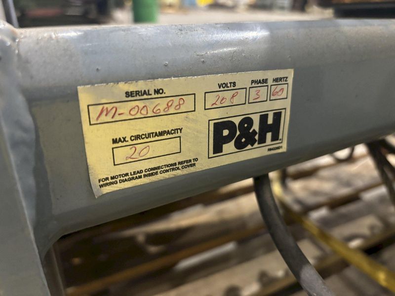 2 TON P&H "HEVI-LIFT SERIES M" POWERED CABLE HOIST WITH POWER TROLLEY: STOCK #17098