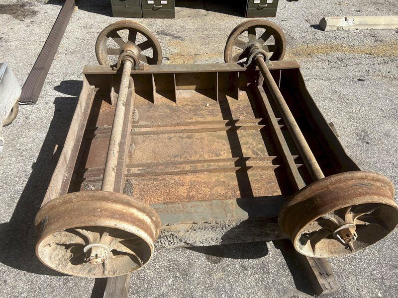 60" X 50" RAILROAD WORK DOLLY / TRANSFER CART: STOCK #17182