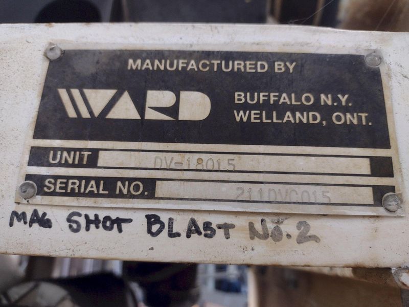 1500 CFM WARD-DEVANSCO MODEL #DV-18015 WET TYPE DUST COLLECTOR: STOCK #18631