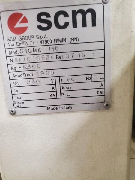 Saw, Panel, SCM Sigma 115