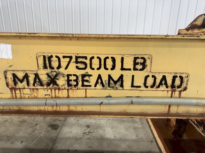53 TON (107,500 LBS) BUSHMAN MODEL #MT420 TELESCOPING MAGNETIC LIFTING SPREADER BEAM  W/ OHIO MA