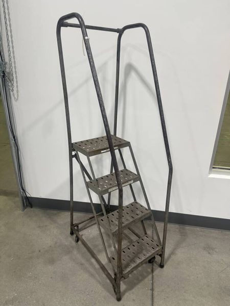 4ft Rolling Metal Staircase Ladders (6 available)