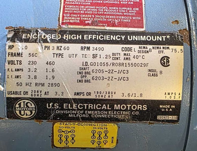 Motor, 30 HP DC, Baldor
