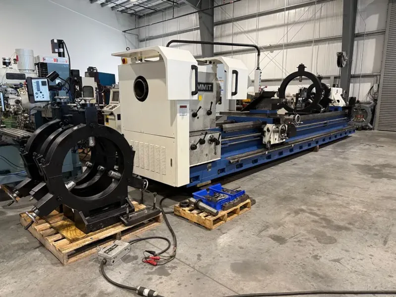 SUMMIT 47-9 x 240”cc Hollow Spindle Lathe 2013’ 9” Bore DRO #7628