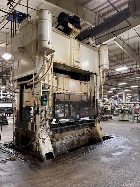 600 ton Minster E2-600-120-54 Hevi-Stamper Press, New 1992