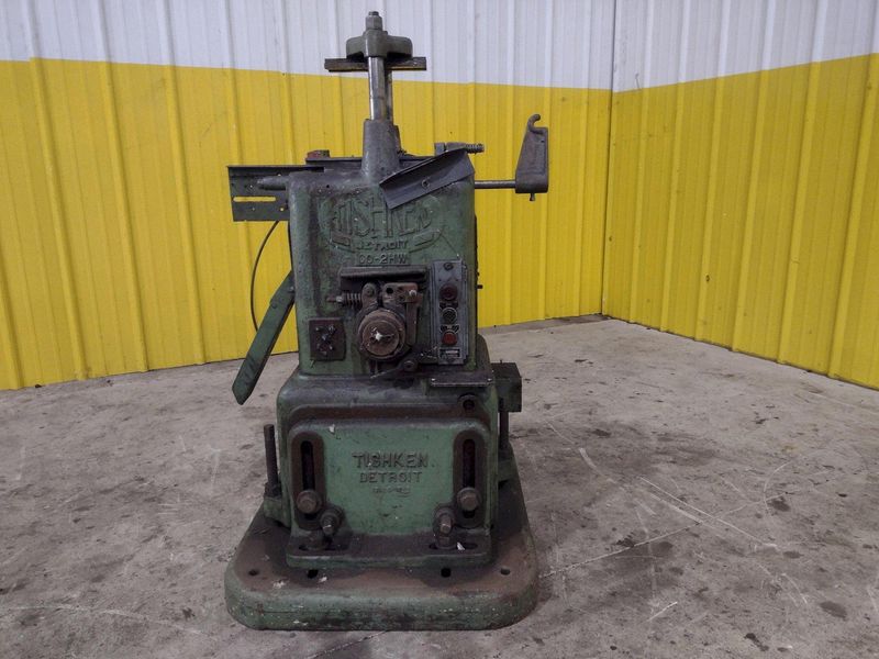 6 TON TISHKEN 2 POST MODEL #CO-2HW CUT OFF PRESS 1.5" STROKE: STOCK #23570