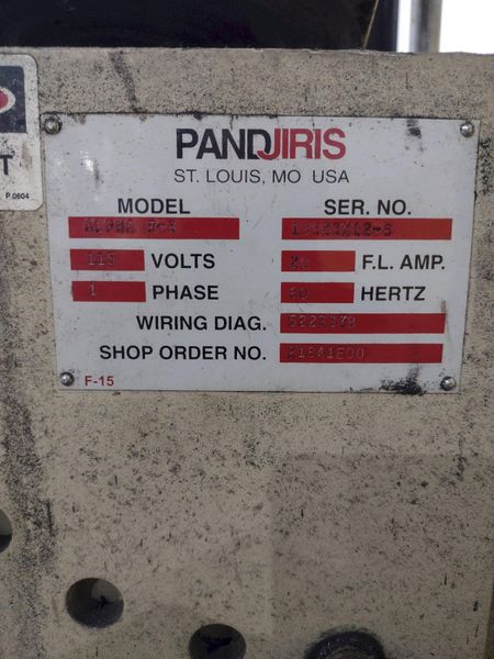 500 LB PANDJIRIS MODEL ALPHA 5-3 WELDING POSITIONER, 115 VOLT: STOCK #23361