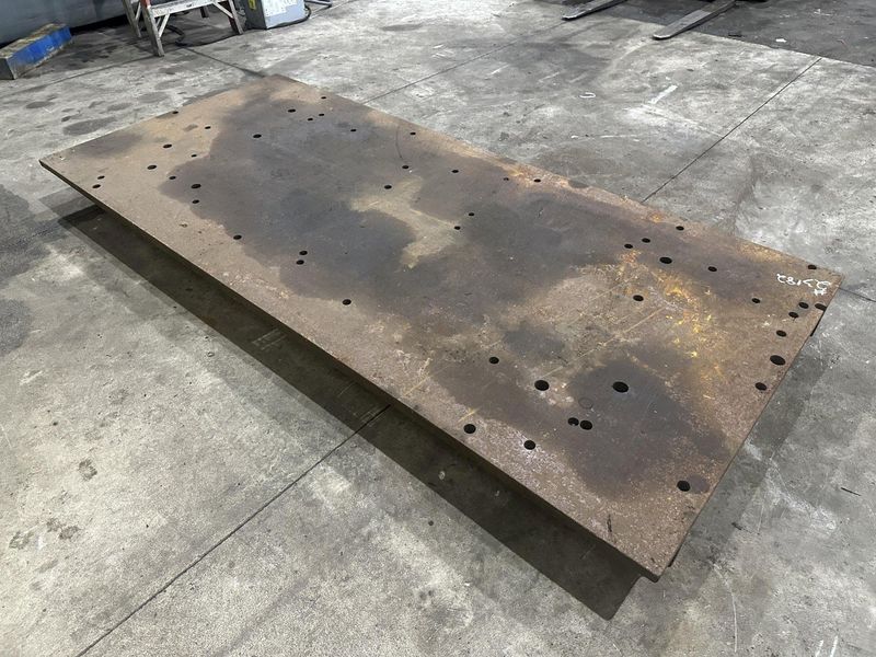 114" X 51" X 7" HIGH STEEL LAYOUT RISER PLATE: STOCK #23182