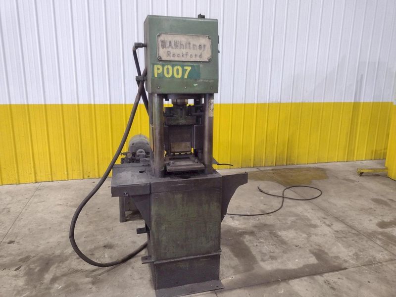 50 TON WA WHITNEY MODEL #664-138 HYDRAULIC 4 POST PRESS & SHEAR: STOCK #22907