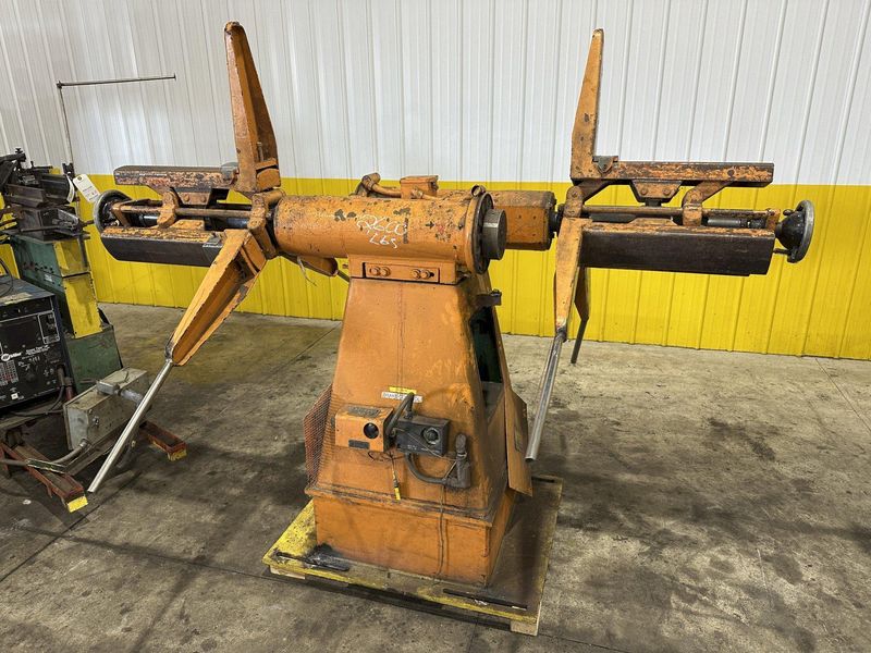 2500 LBS X 24" COOPER WEYMOUTH DOUBLE END PULL-OFF COIL REEL UNCOILER: STOCK #22620