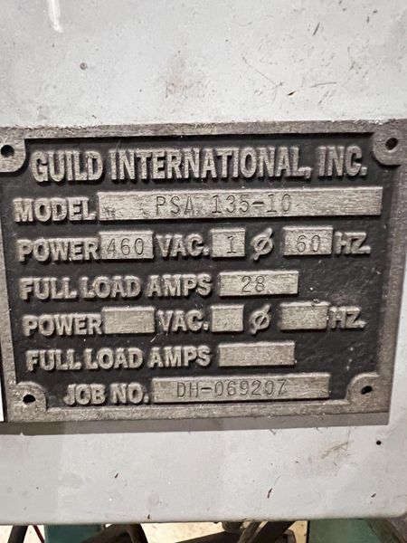 10" GUILD MODEL #PSA-135-10 SHEAR END COIL STRIP WELDER: STOCK #22609