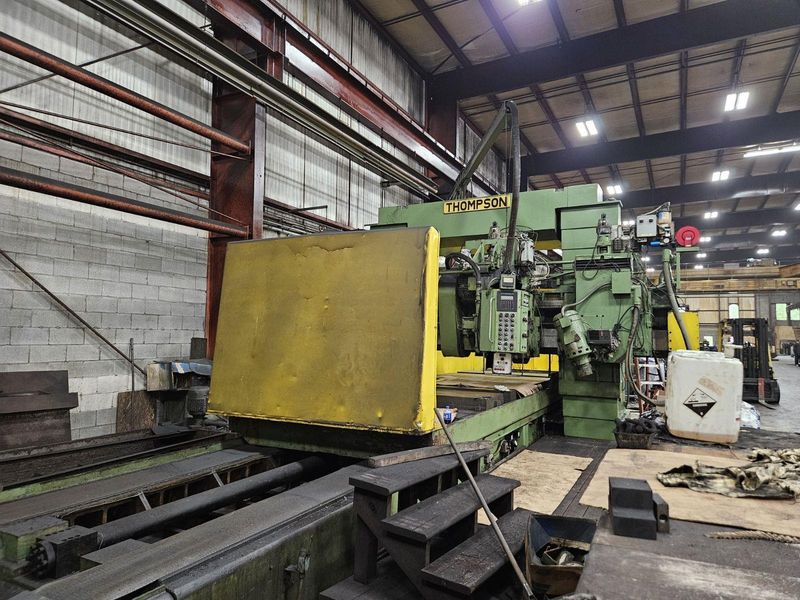84" x 206" THOMPSON  MODEL #16CX HORIZONTAL SURFACE GRINDER WITH VERTICAL 75 HP HEAD: STOCK 2251
