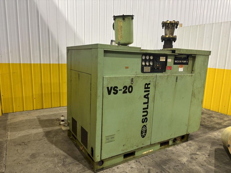 75 HP SULLAIR MODEL #VS20-75W ROTARY SCREW VACUUM SYSTEM: STOCK #22501