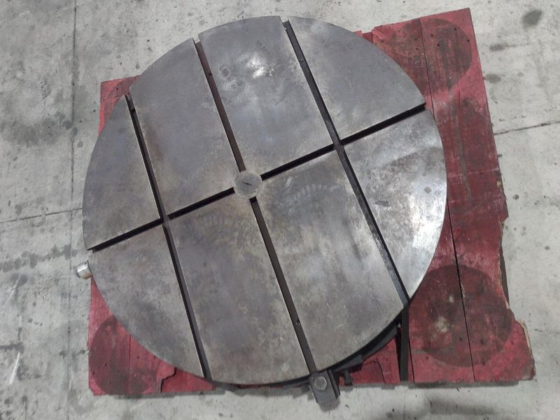 37" ROUND TROYKE T-SLOTTED MANUAL POSITIONING ROTARY TABLE: STOCK #22457