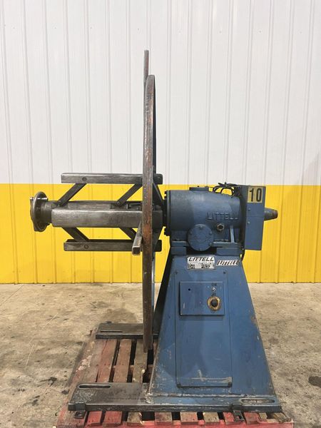 4,000 LB X 18" LITTELL MODEL #40-18 PULL OFF COIL REEL UNCOILER: STOCK #22426