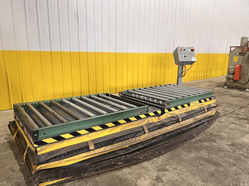 2,000 LBS UNI-CRAFT PASS THROUGH  DUAL SIDED UPENDER WITH ROLLERS : STOCK #21936