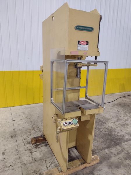 8 TON GREENERD MODEL #HC-8-3 C FRAME HYDRAULIC PRESS 12" STROKE: STOCK #21760