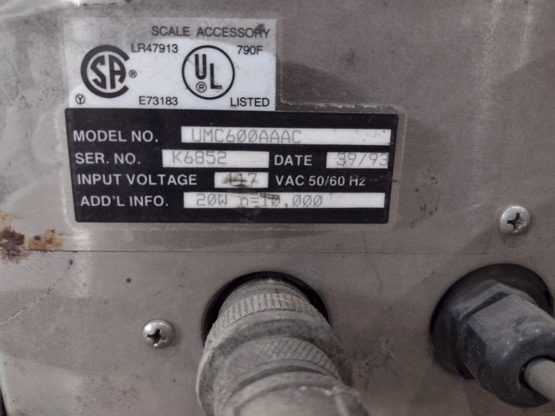 10,000 LBS BRECHBUHLER MODEL #UMC600AAAC PLATFORM FLOOR SCALE: STOCK #21653